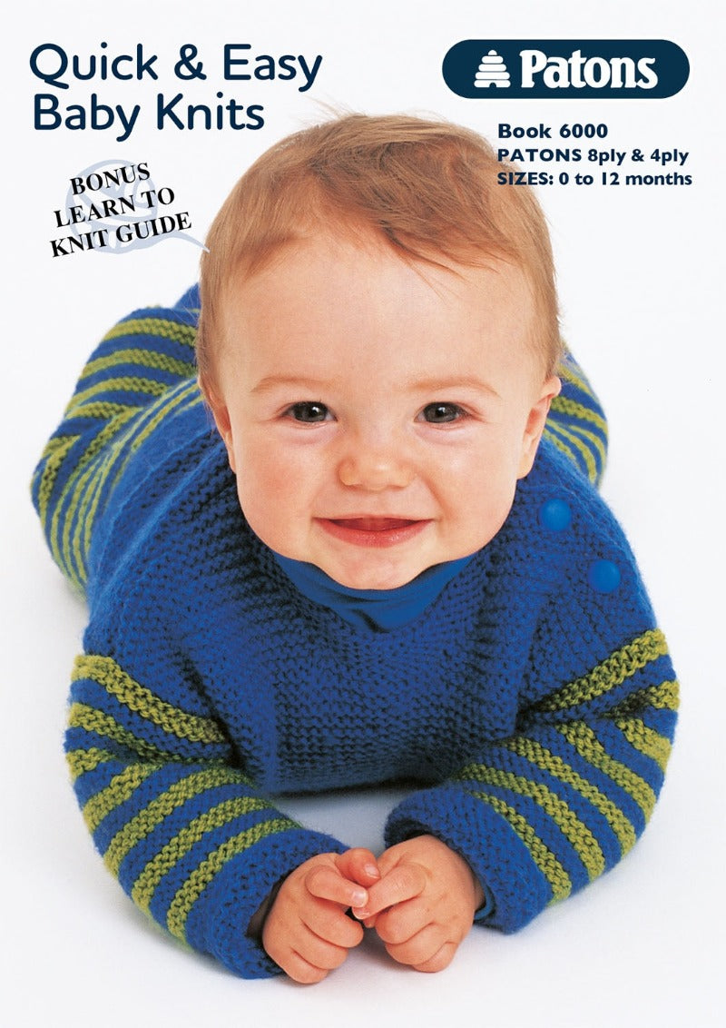 Quick & Easy Baby Knits - Patons Book 6000