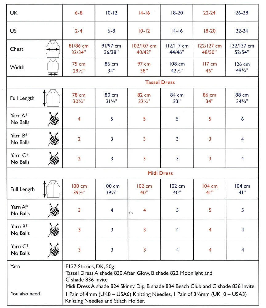 Just Add Shades Dress in 8 ply - Sirdar 10541