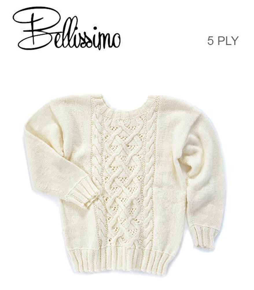 Girls Sweater - Bellissimo 5 ply 349