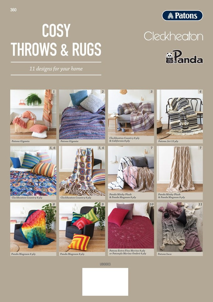 Cosy Throws & Rugs - Book 360