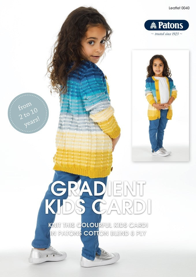 Gradient Kids Cardi - Patons 0040