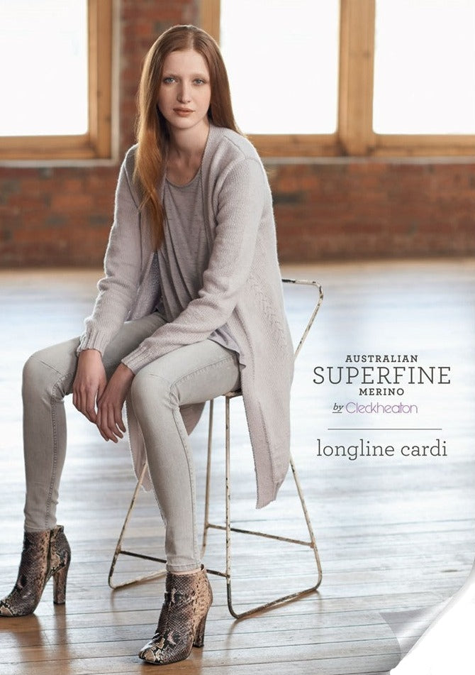 Longline Cardi - Superfine Merino 411