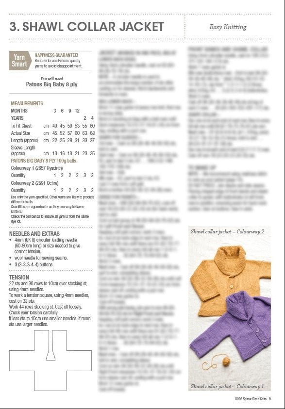 Sprout Sized Knits - Patons Book 8026