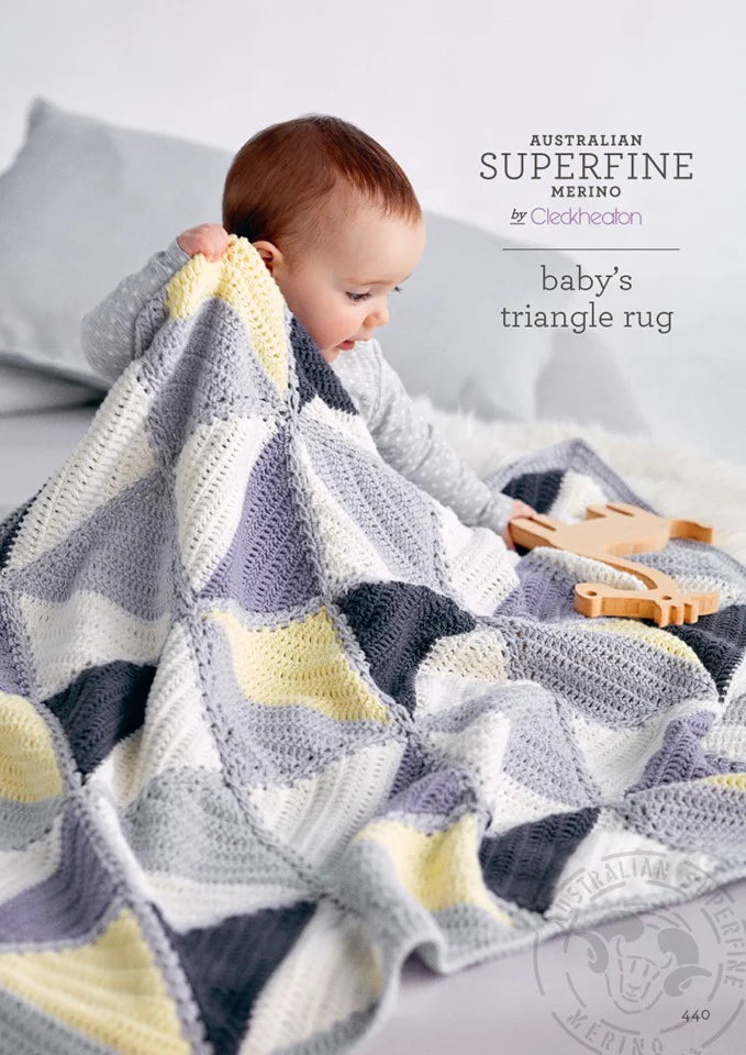 Baby's Triangle Rug - Superfine Merino 440
