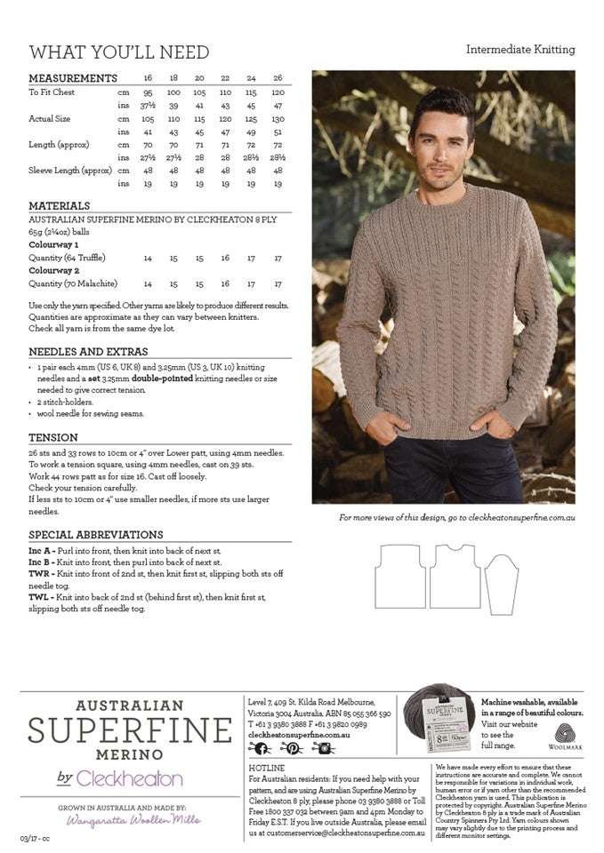 Textured Pullover - Superfine Merino 462