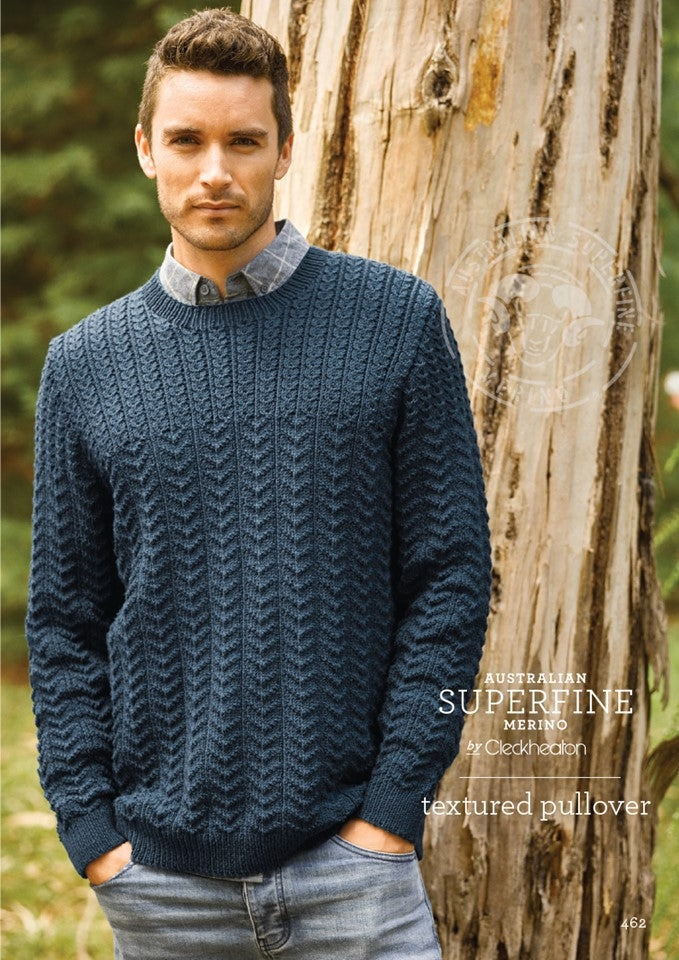 Textured Pullover - Superfine Merino 462