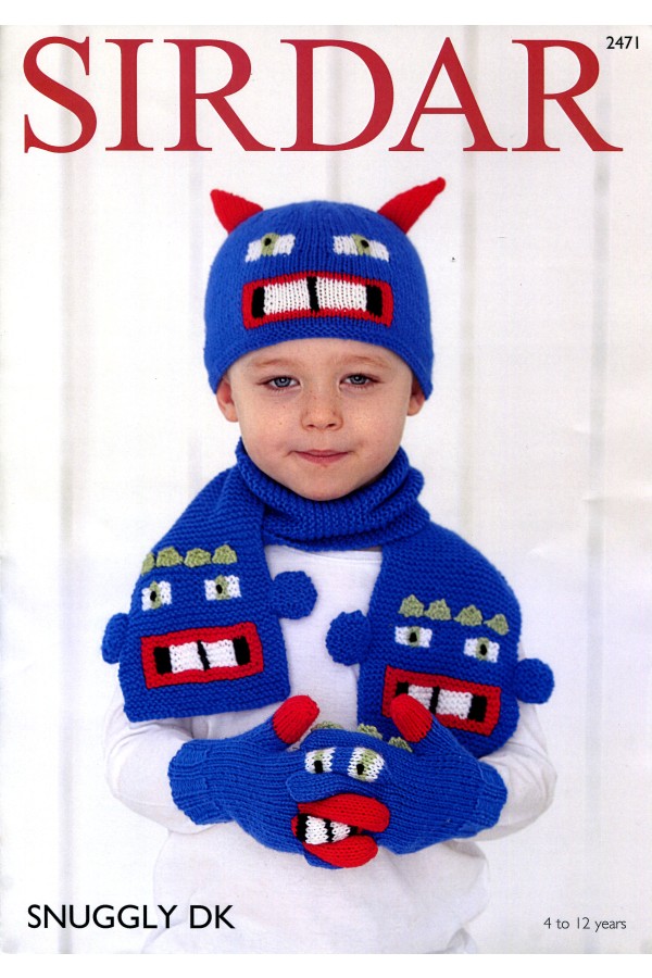 Robot Gloves, Hat and Scarf - Sirdar 2471