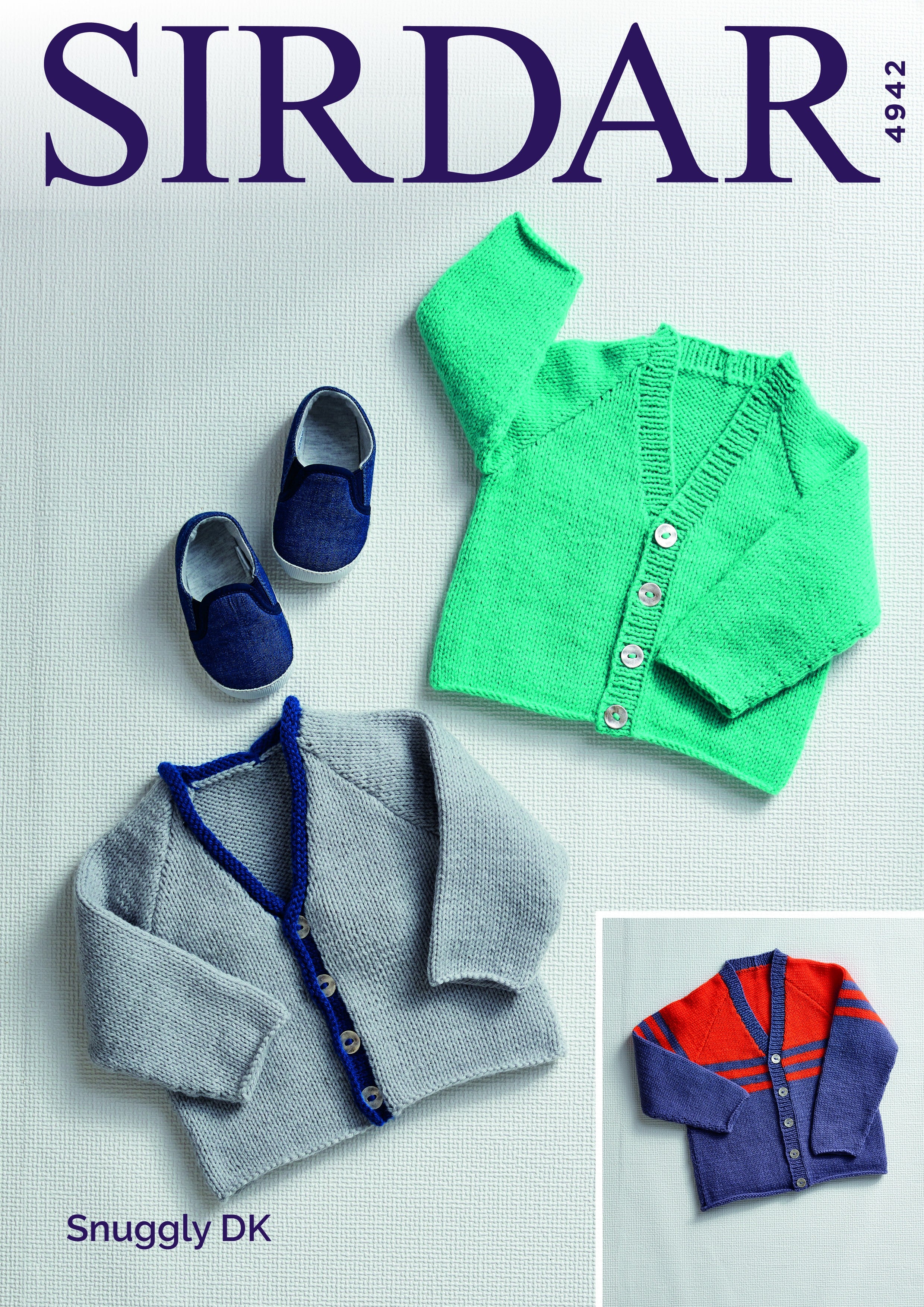 Cardigan in Snuggly DK - Sirdar 4942