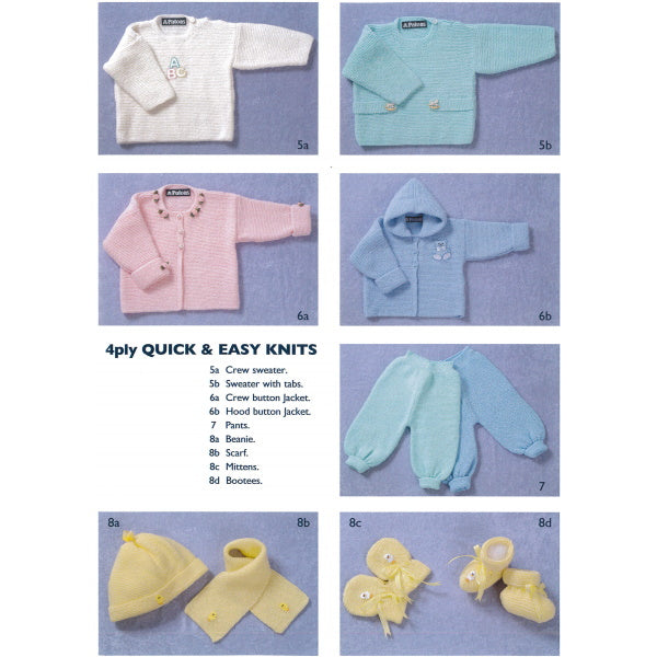 Quick & Easy Baby Knits - Patons Book 6000