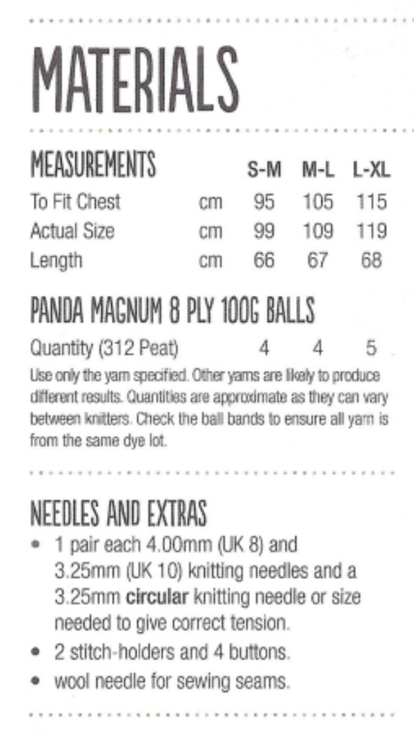 Knitted Vest Panda 601