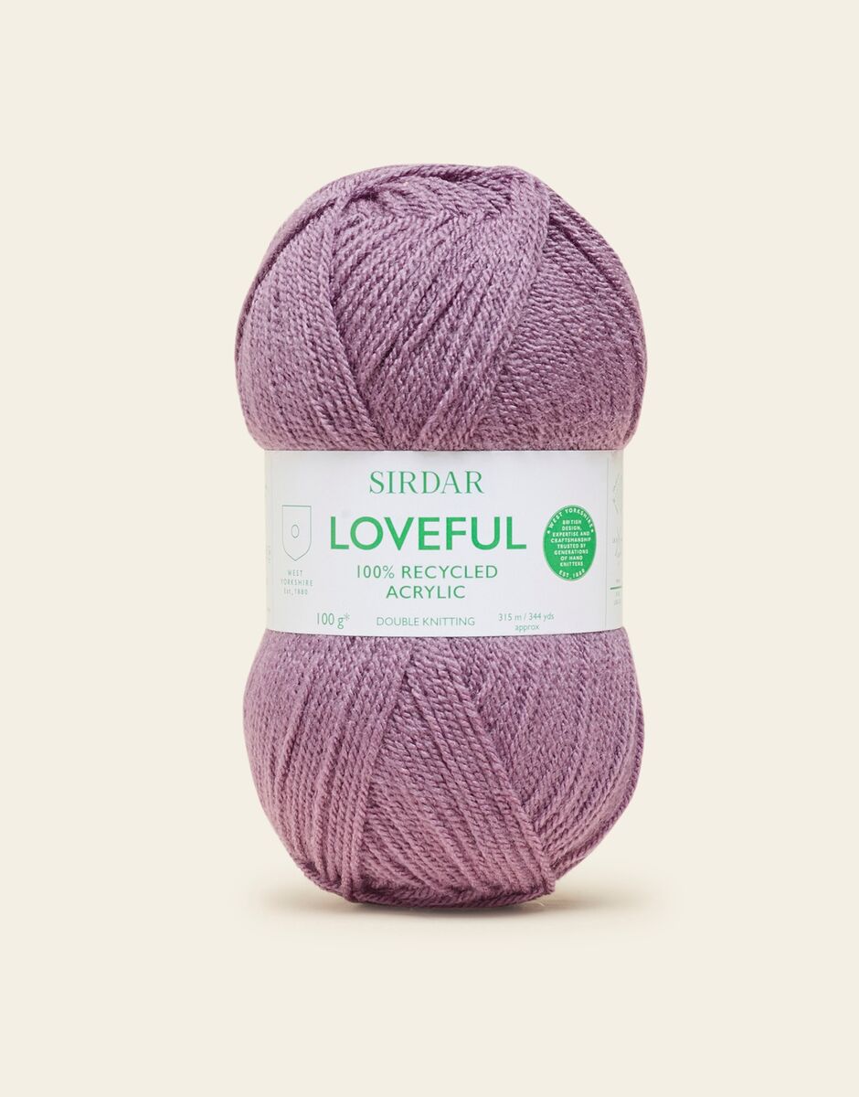 Sirdar Loveful 100% Recycled Acrylic 8 ply DK