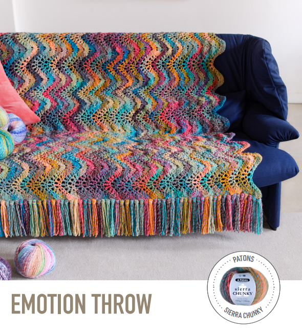 Emotion Throw - Patons PDF Pattern