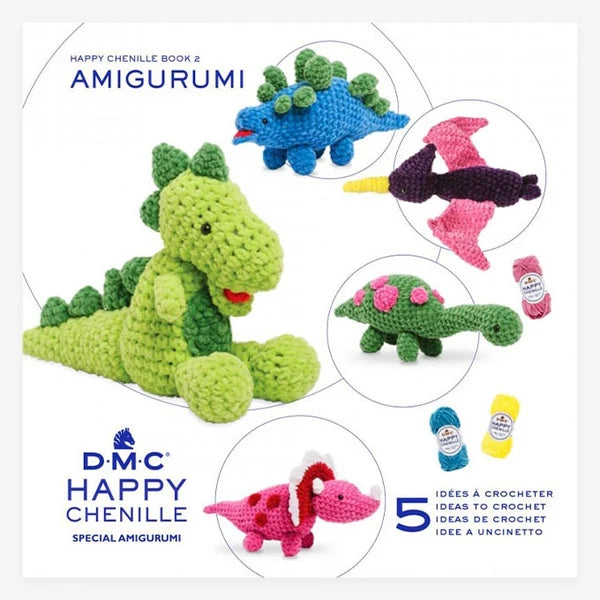 Happy Chenille Book 2 Fearsome Dinosaurs - DMC