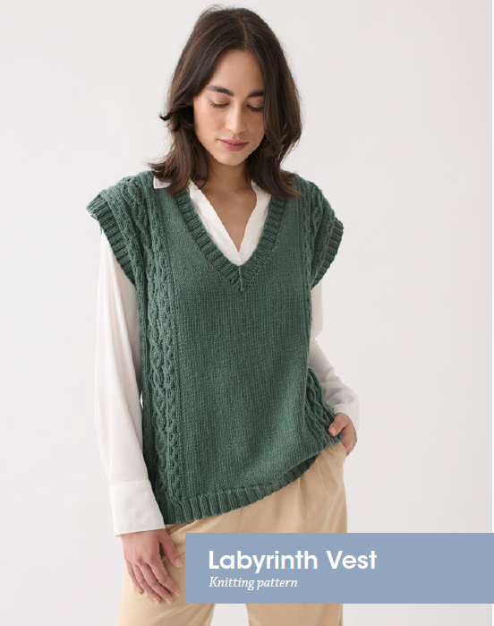 Patons Labyrinth Vest PDF Pattern