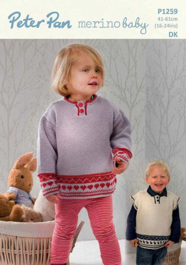 Sweater and Vest - Peter Pan DK P1259