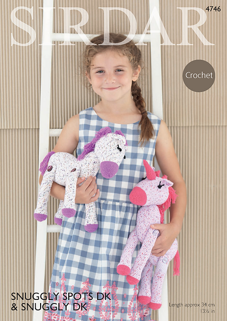 Horse or Unicorn Toy in Snuggly DK - Sirdar 4746