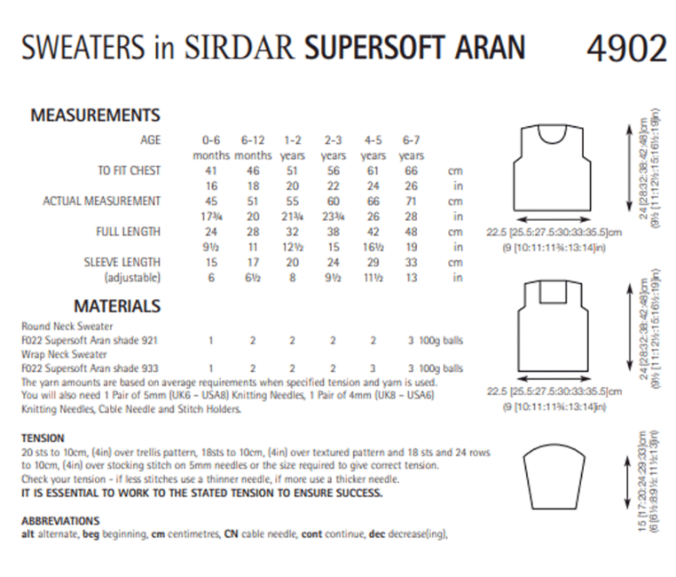 Jumper - Sirdar 4902