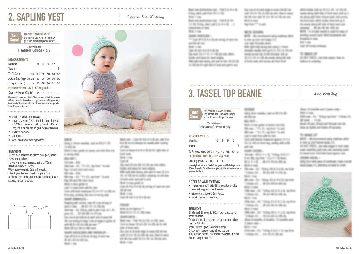 Cotton Kids - Patons Heirloom Book 366