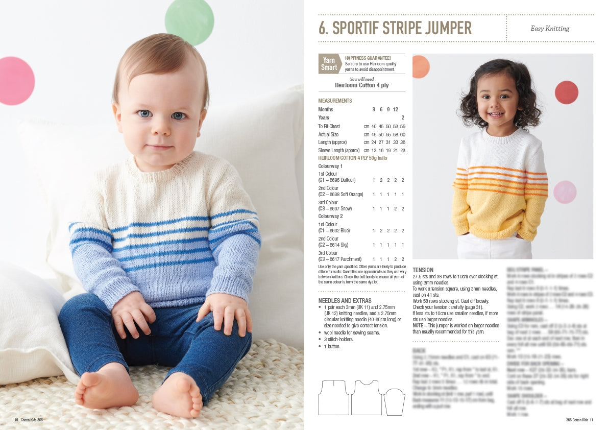 Cotton Kids - Patons Heirloom Book 366
