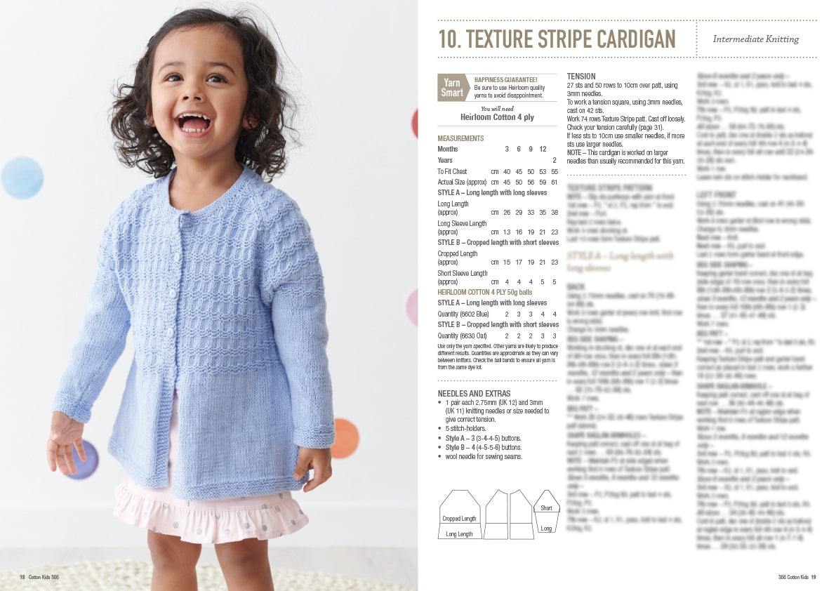 Cotton Kids - Patons Heirloom Book 366