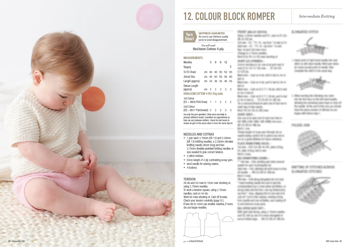 Cotton Kids - Patons Heirloom Book 366
