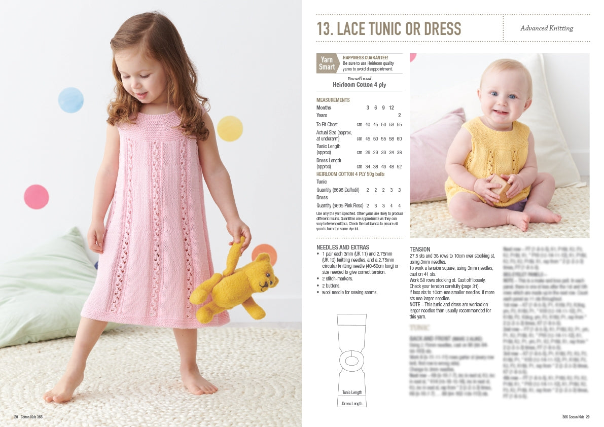 Cotton Kids - Patons Heirloom Book 366