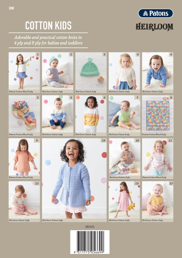 Cotton Kids - Patons Heirloom Book 366