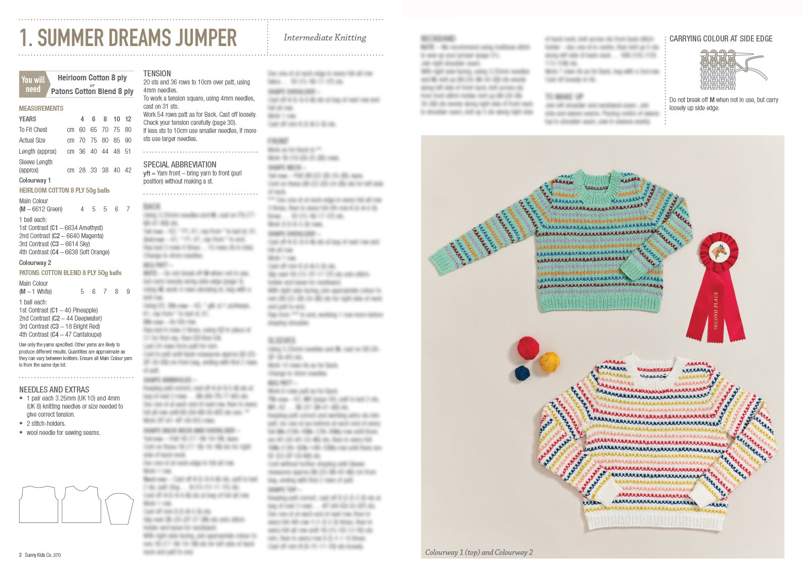 Sunny Kids Co. - Patons, Heirloom Knitting Book 370