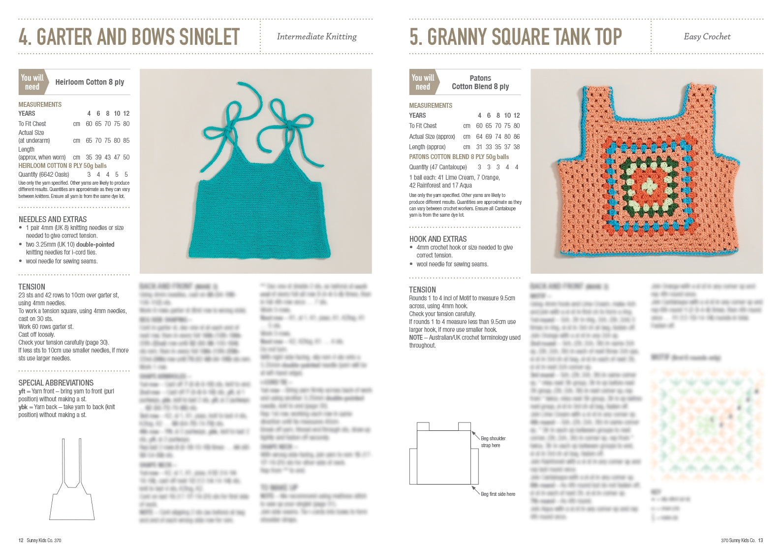 Sunny Kids Co. - Patons, Heirloom Knitting Book 370