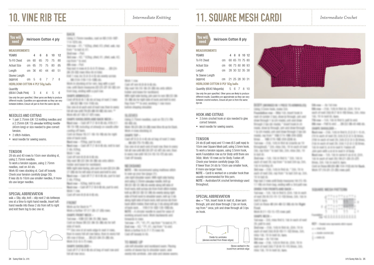Sunny Kids Co. - Patons, Heirloom Knitting Book 370