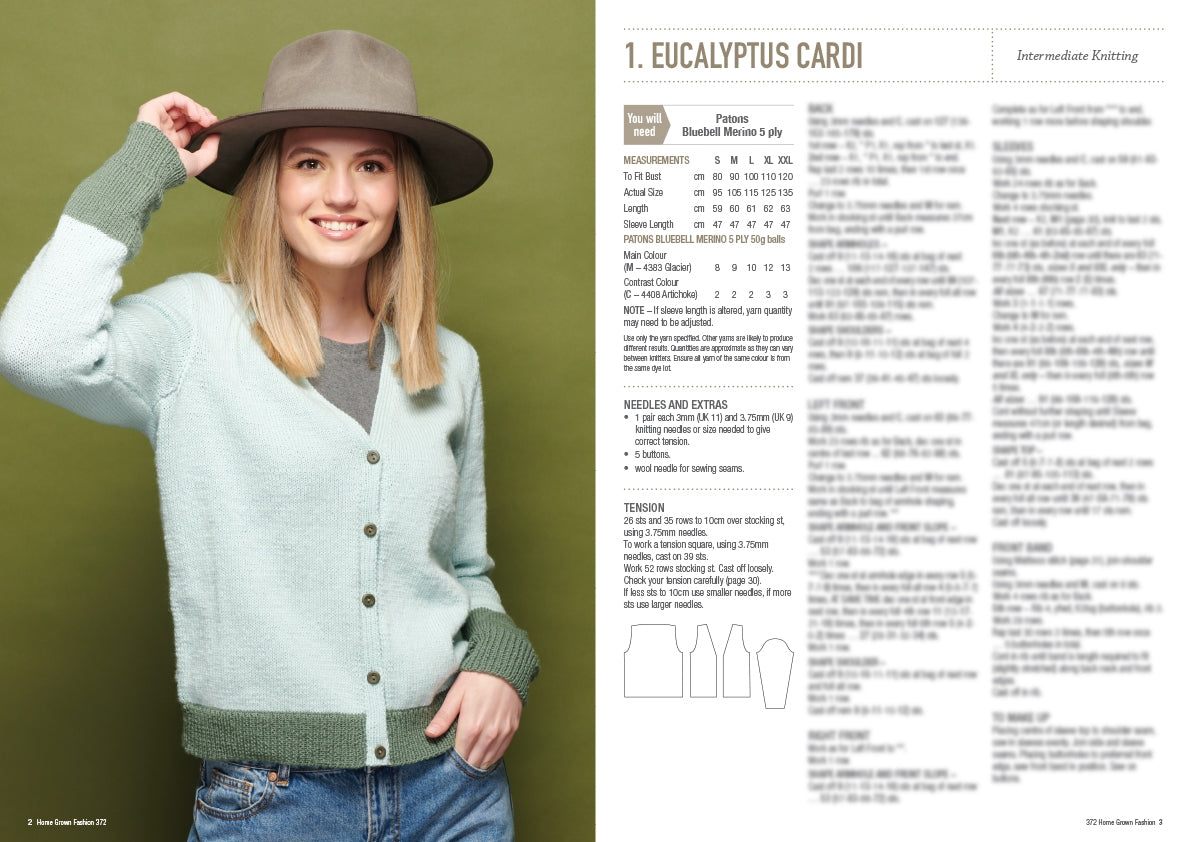 Home Grown Fashion - Patons Cleckheaton Heirloom Book 372