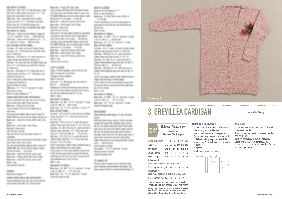 Home Grown Fashion - Patons Cleckheaton Heirloom Book 372