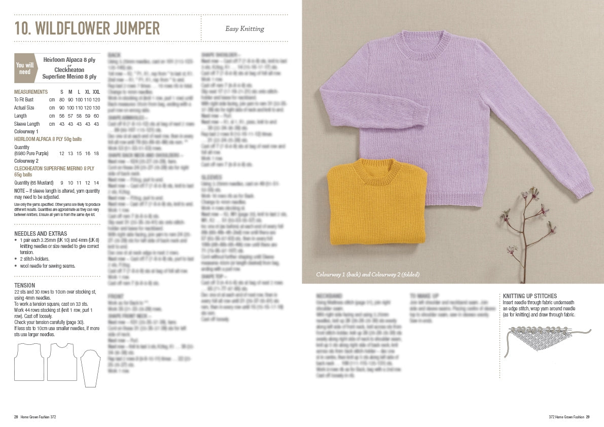 Home Grown Fashion - Patons Cleckheaton Heirloom Book 372