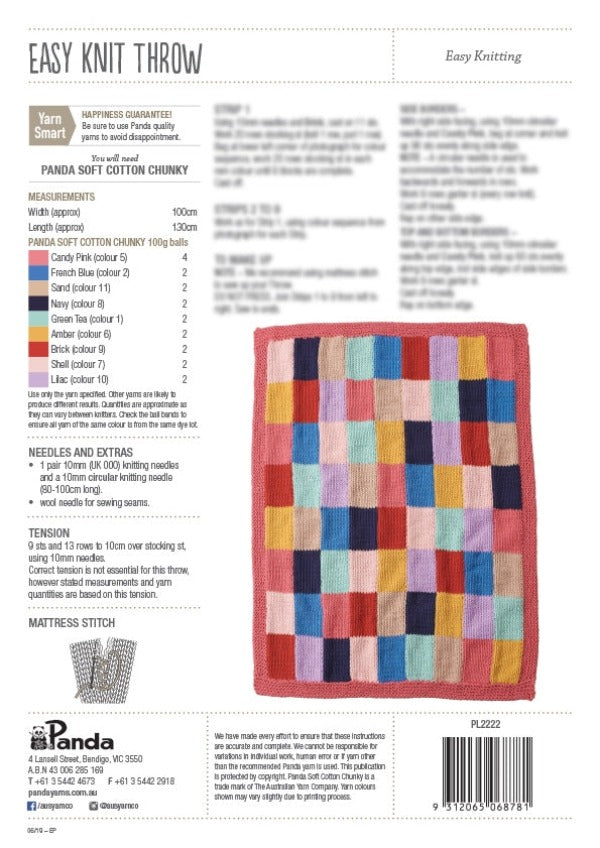 Easy Knit Throw - 604