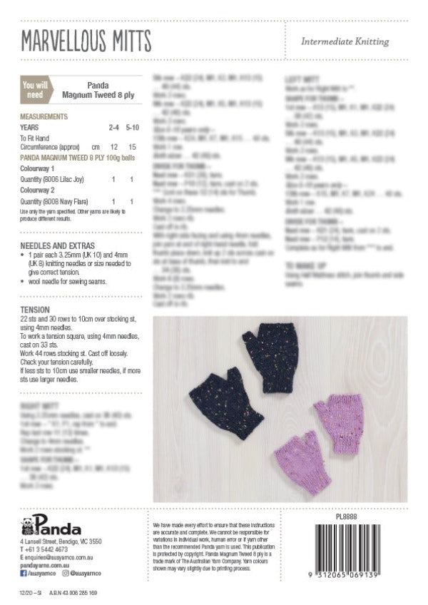 Cheery Kids Knits - Panda 817