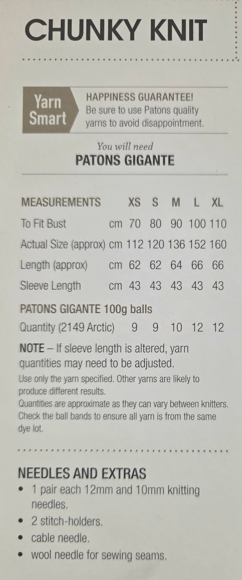 Chunky Knit - Patons 0029