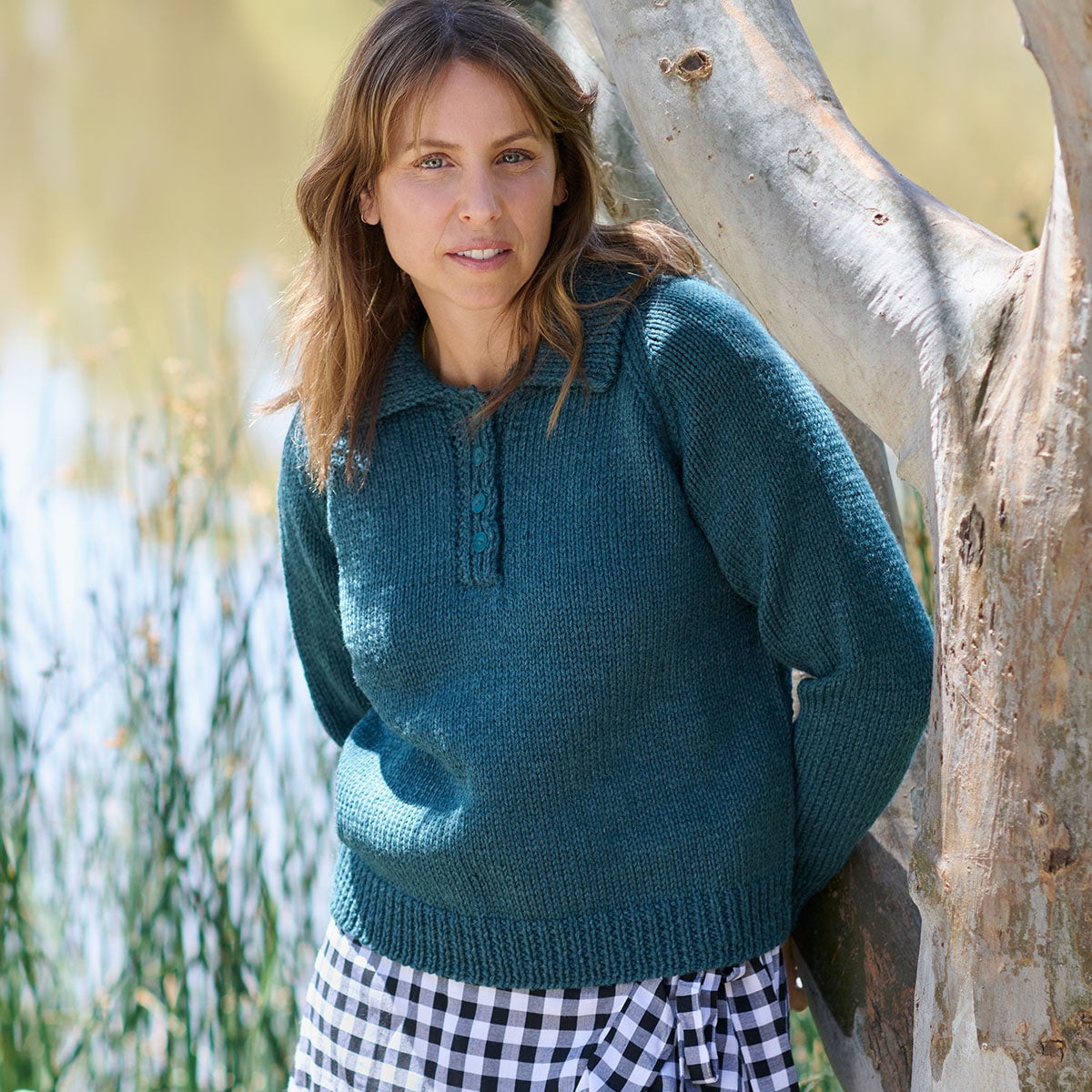 Cleckheaton Henley Jumper PDF Pattern