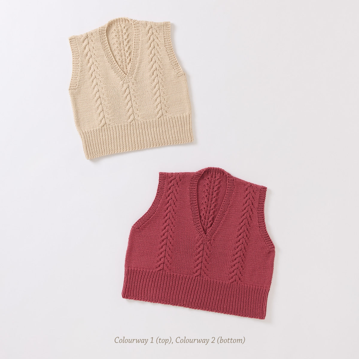 Drover Cabled Vest - Cleckheaton PDF Pattern