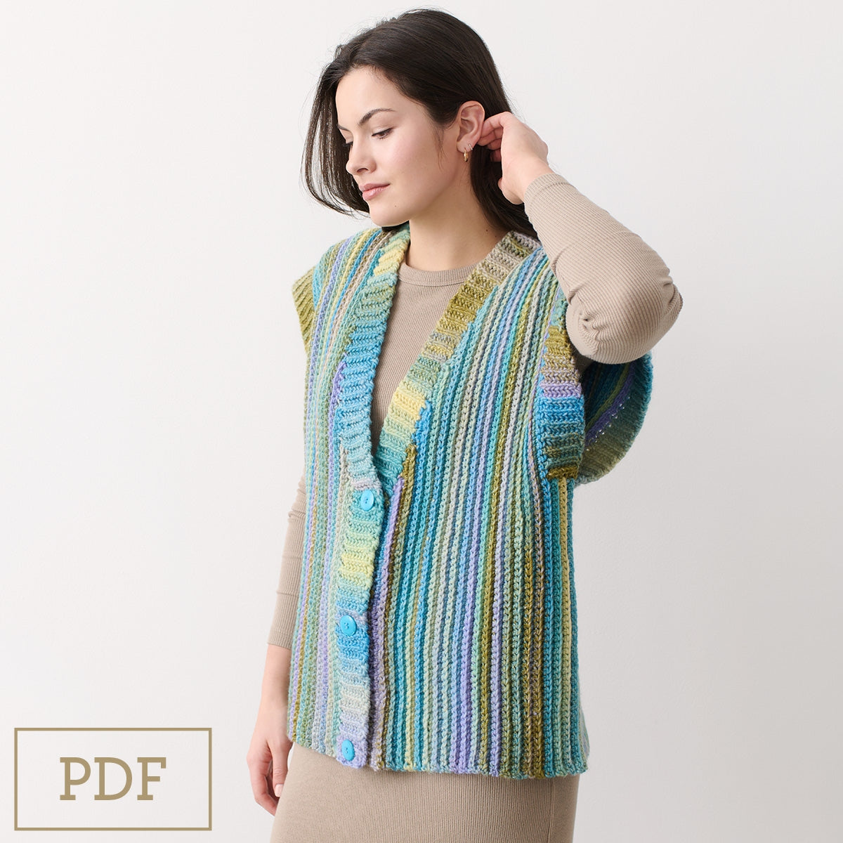 Zenith Crochet Vest - Cleckheaton PDF Pattern