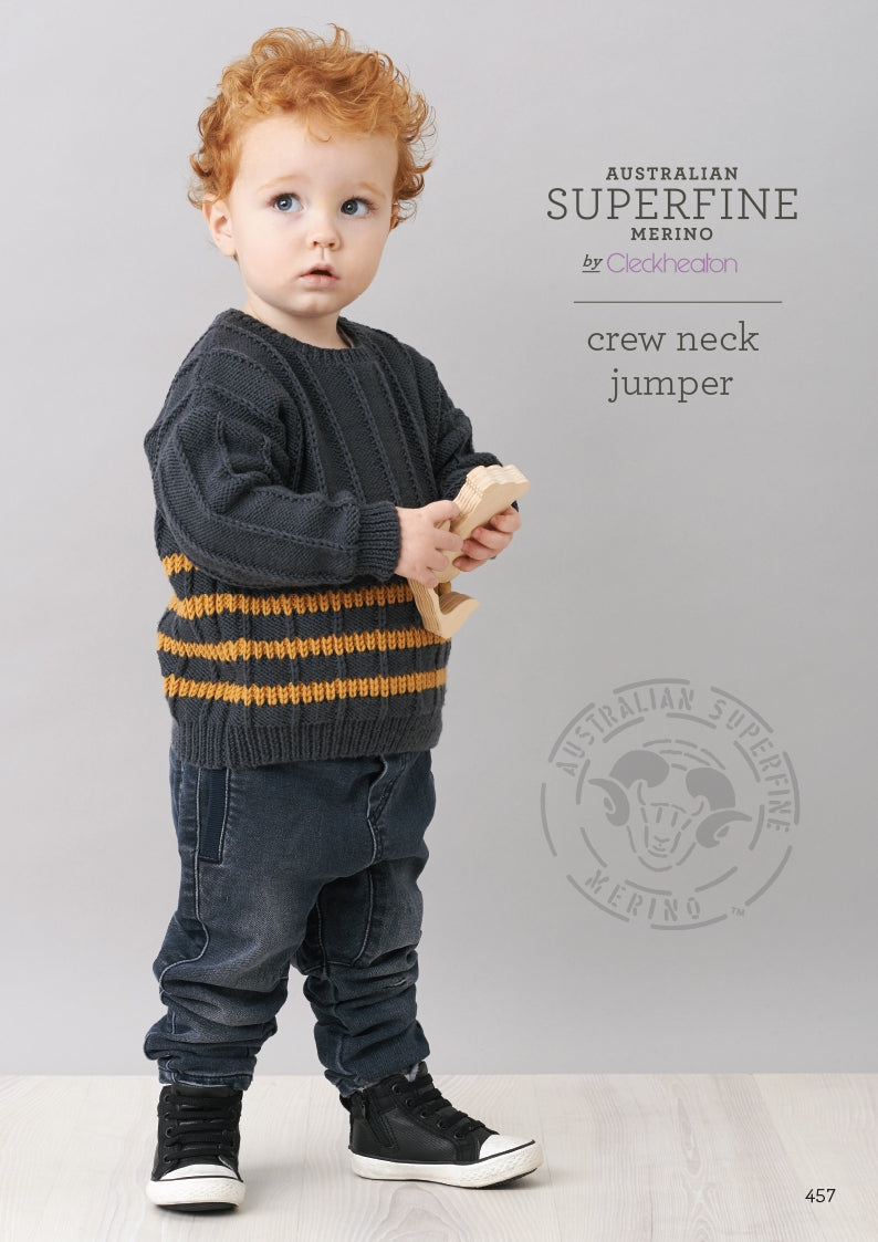 Crew Neck Jumper - Superfine Merino 457