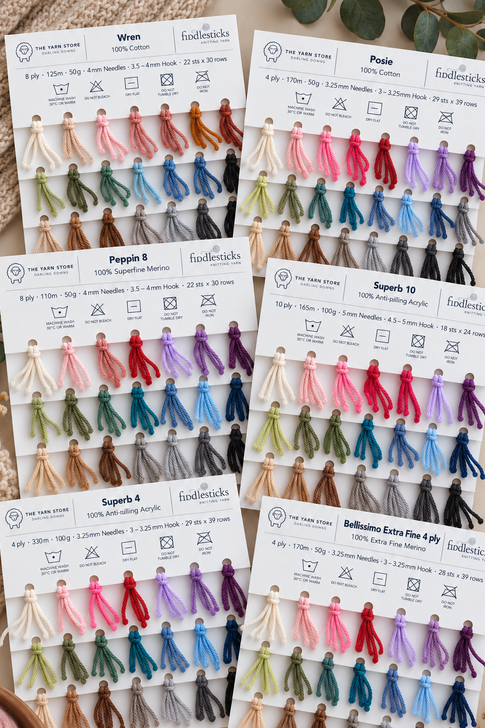 Yarn Shade Cards