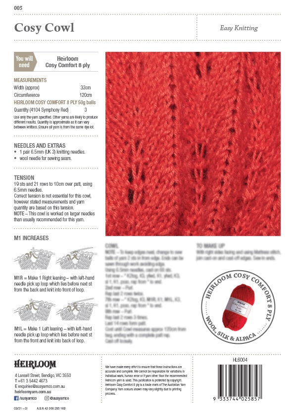 Cosy Comfort Heirloom - 005
