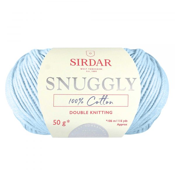 Sirdar Snuggly 100% Cotton DK Ice Blue