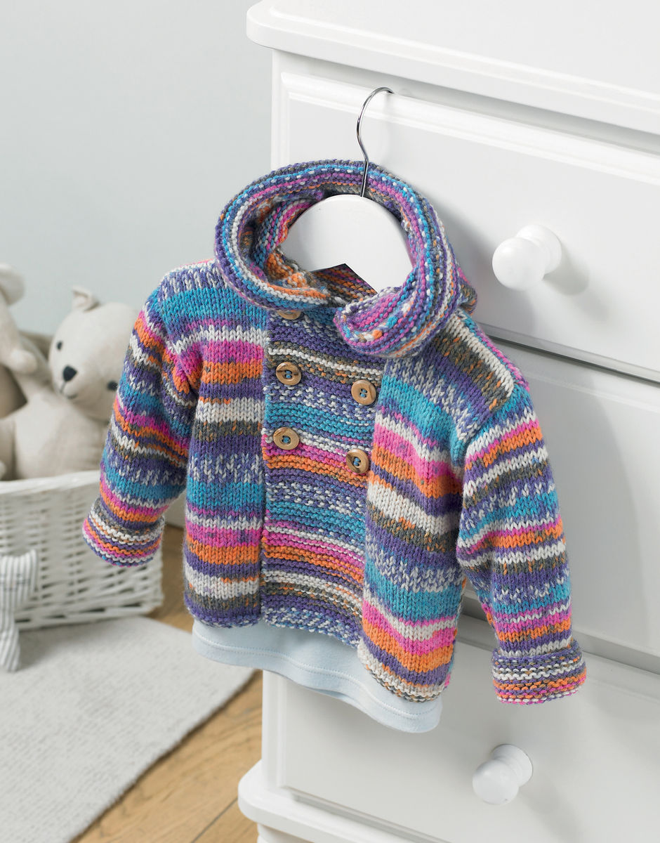 Baby Coat in Snuggly DK - Sirdar 5211