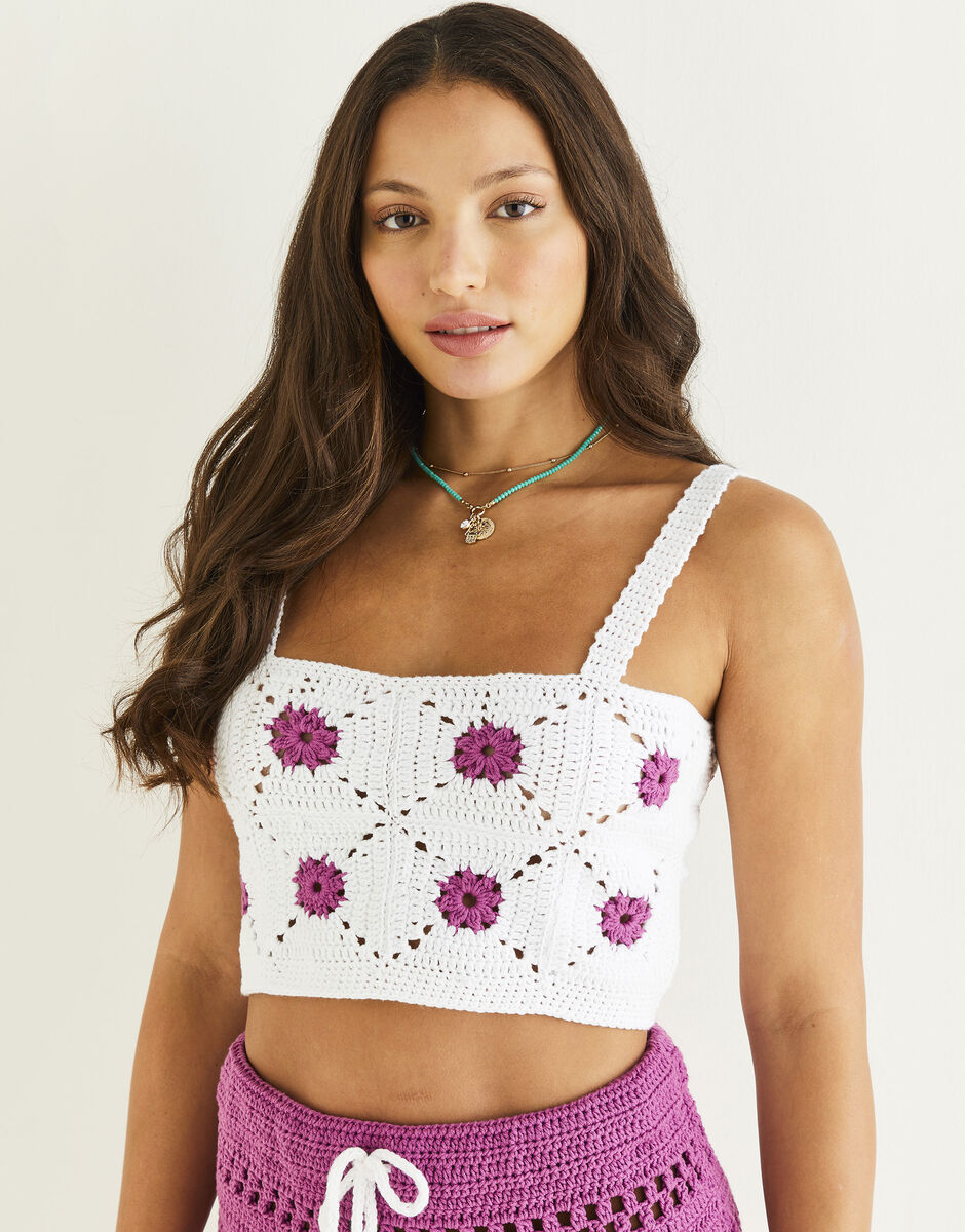 Flower Power Two Piece in 8 ply - Sirdar 10530