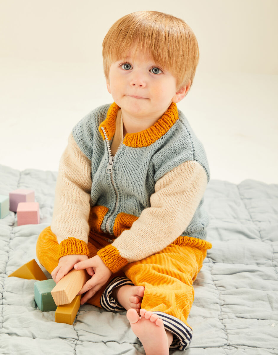 Baby Bomber Jacket Set in Snuggly DK - Sirdar 5493