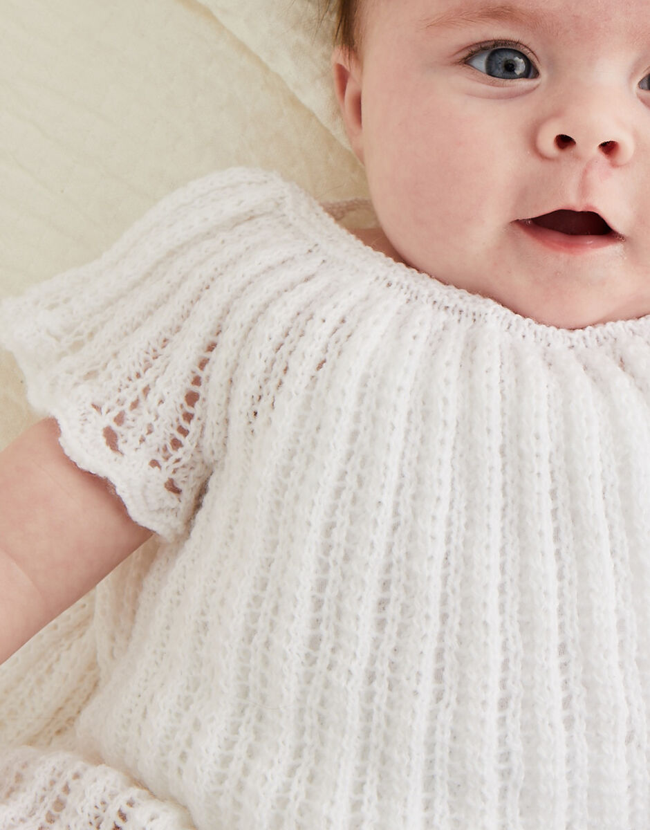 Scallop Pattern Dress & Pants in Snuggly 2 ply - Sirdar 5521