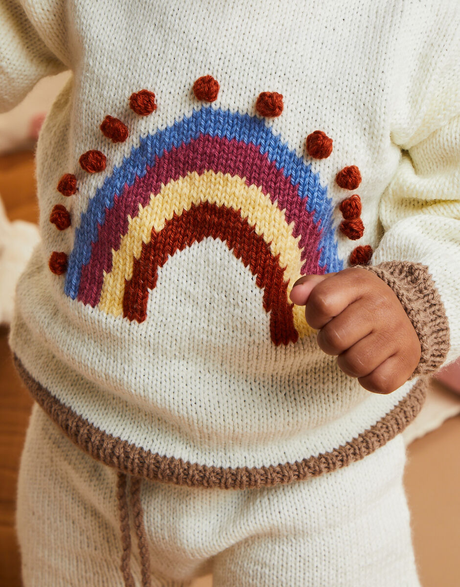 Rainbow Babe Shorts Suit in Snuggly 4 Ply - Sirdar 5509