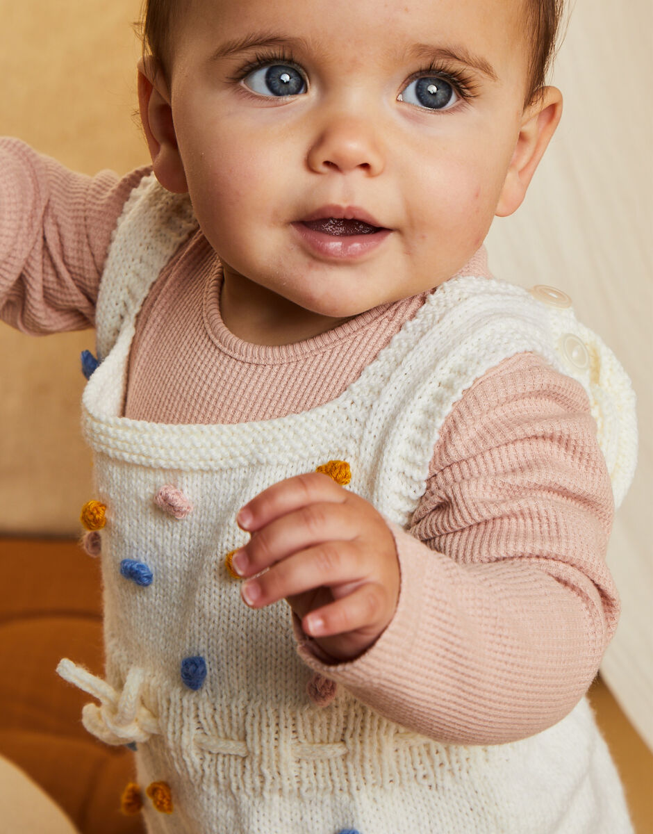 Spotty Dotty Romper in Snuggly 4 Ply - Sirdar 5514