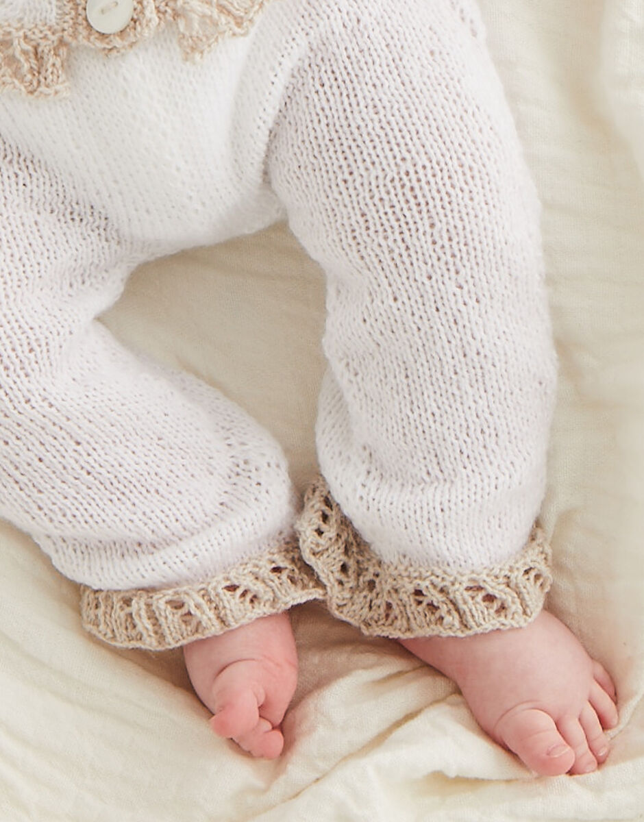 Little Lacy Trouser Suit in Snuggly 2 ply - Sirdar 5523